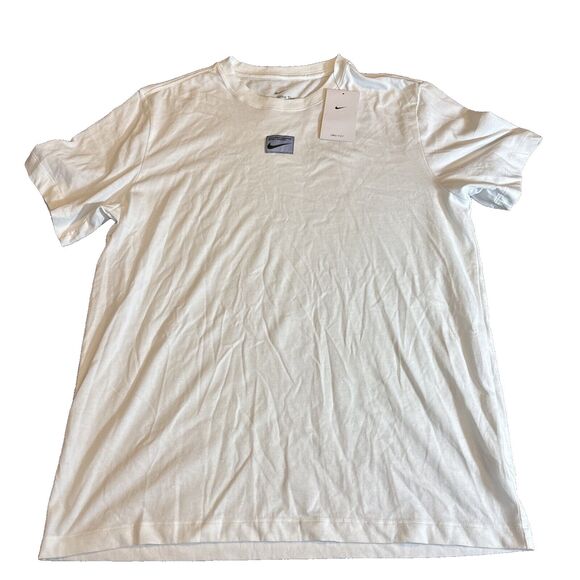 Nike Other - Nike Dri Fit Fitness Mens Training Shirt Size Large White DX0971-121 Graphic New